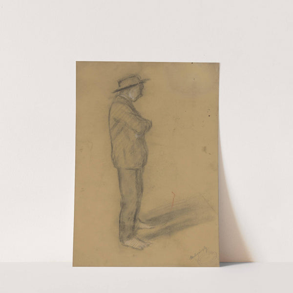 Study of a Standing Man in a Hat by Ladislav Mednyánszky