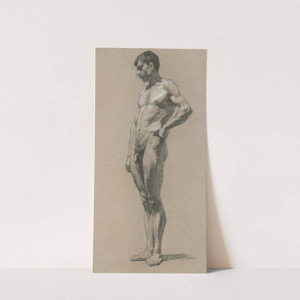 Study of a standing man by Jozef Hanula