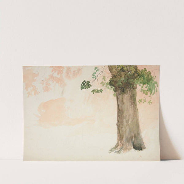 Study of a tree trunk (1991) by Edwin Austin Abbey