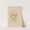 Study of a warrior’s head in a helmet (1905 - 1908) by Hans Thoma