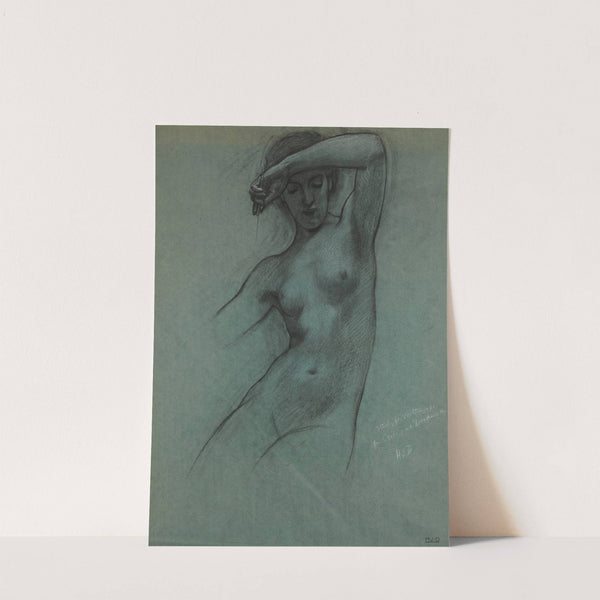 Study of a Water-nymph for ‘Prospero Summoning Nymphs and Deities’ by Herbert James Draper