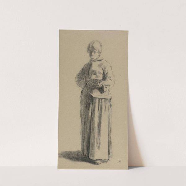 Study Of A Woman Holding A Cup by Jean-François Millet