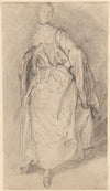Study of a Woman Holding a Shawl