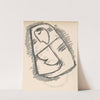 Study of a woman in a scarf composed on a diagonal by Mikuláš Galanda