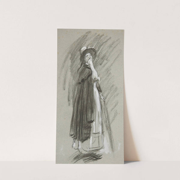 Study of a woman in cloak and hat (1994) by Edwin Austin Abbey
