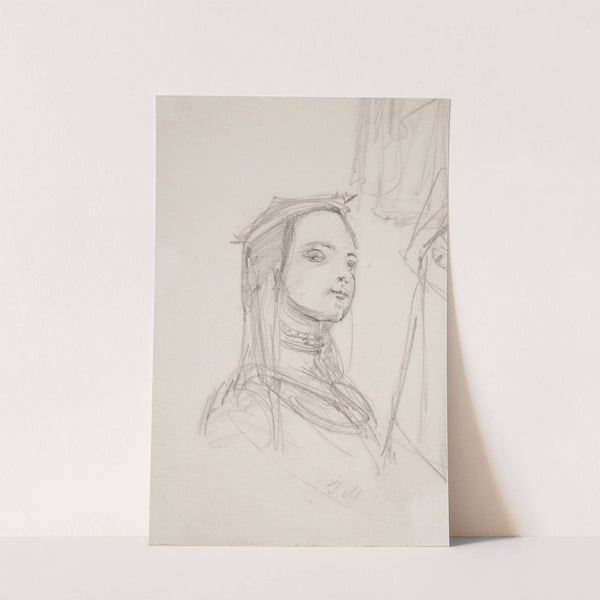 Study of a woman in historical costume (1891) by Józef Mehoffer