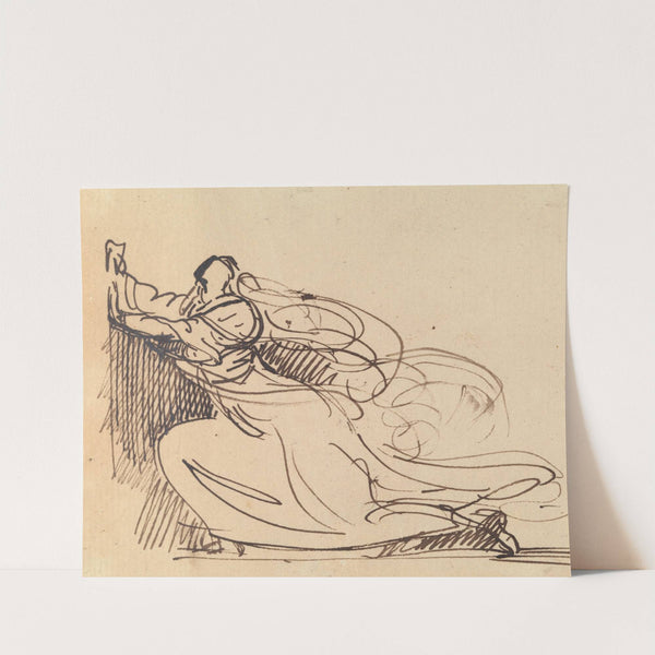 Study of a Woman Pleading on Her Knees. by Benjamin Robert Haydon