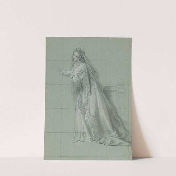 Study of a Woman (Rodugune) Turned toward the Left (1749) by Charles-Antoine Coypel