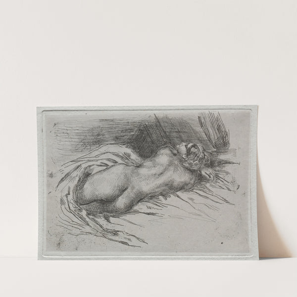 Study of a Woman Seen from the Back (1833) by Eugène Delacroix