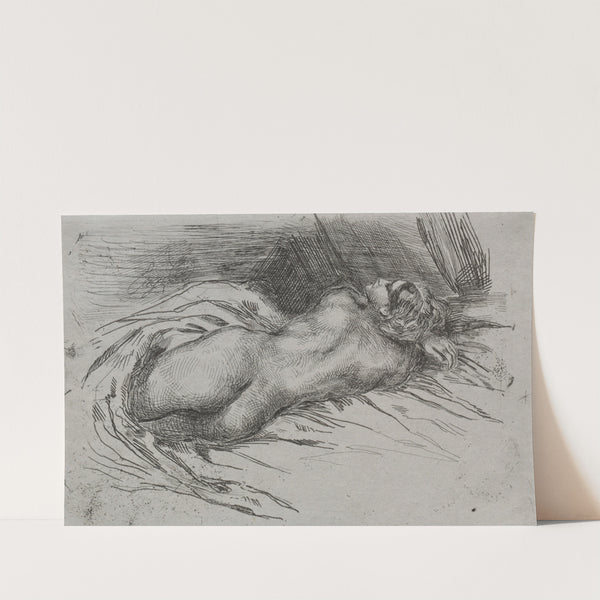 Study of a Woman Seen from the Back (1833) by Eugène Delacroix