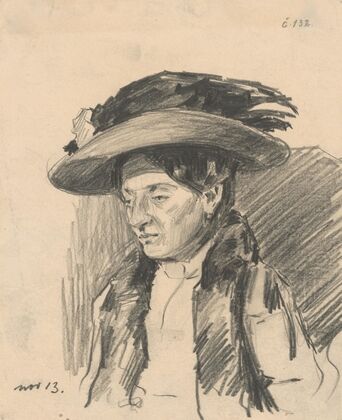 Study of a Woman with a Hat
