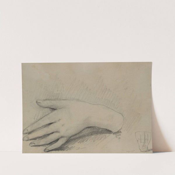 Study of a Woman's Hand (verso) by Théodule Ribot