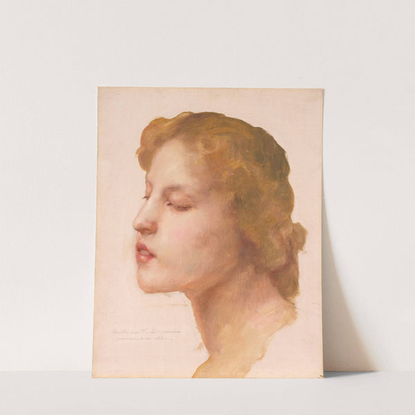 Study Of A Woman’s Head by William Bouguereau