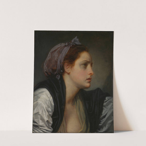 Study of a Woman’s Head by Jean-Baptiste Greuze