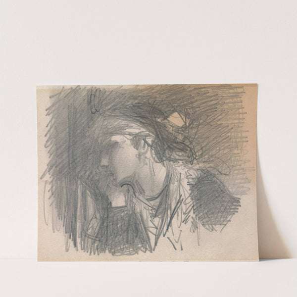 Study of a Woman's Head by Louisa Anne Beresford