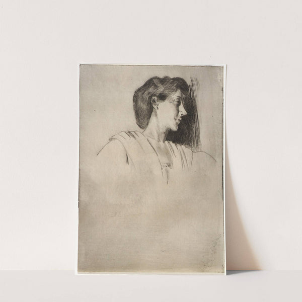 Study of a Woman’s Head in Profile (1890) by Julian Alden Weir