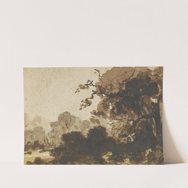 Study of a wooded landscape with trees by Ramsay Richard Reinagle