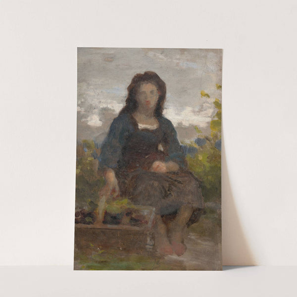 Study of a young grape harvester by William Bouguereau