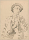 Study of a young Italian in folk costume – gardener from Cargnacco (1897)