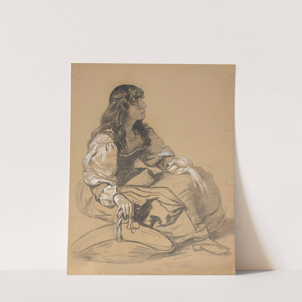 Study of a young Italian woman (1893) by Hans Thoma