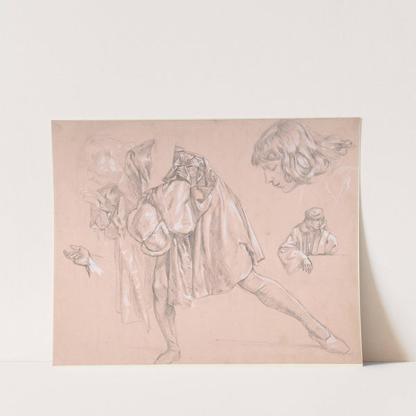 Study of a young man bending forward to kiss a hand, for the painting ‘The Departure of the Prodigal Son’ (1862–63) by James Tissot