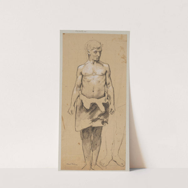 Study of a Young Man Wearing a Leather Loincloth (1886) by Hans Thoma