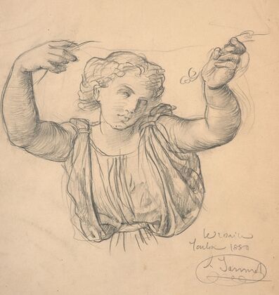 Study of an angel for ‘Le Rosaire’ (1880)