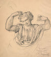 Study of an angel for ‘Le Rosaire’ (1880)