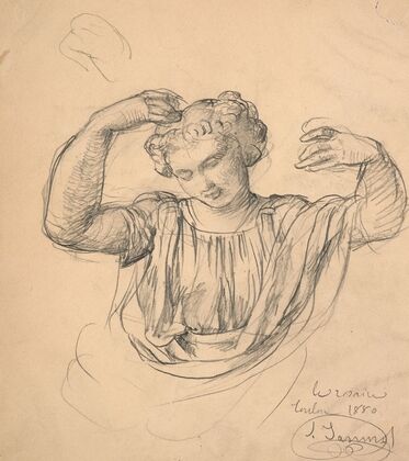 Study of an angel for ‘Le Rosaire’ (1880)