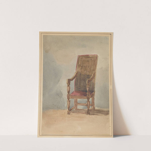 Study of an Antique Armchair (1849) by David Cox