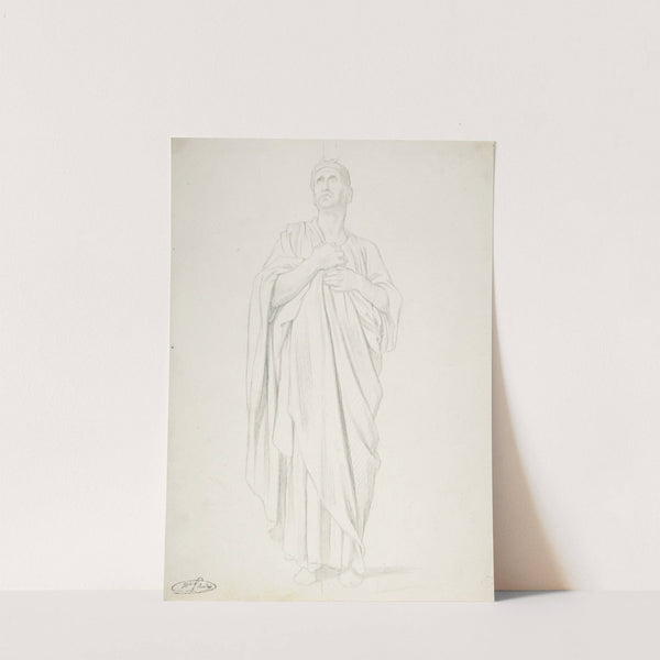Study of an Apostle, for the painting of the Ascension in Saint-Germain-des-Pres, Paris (1839-1863) by Jean-Hippolyte Flandrin
