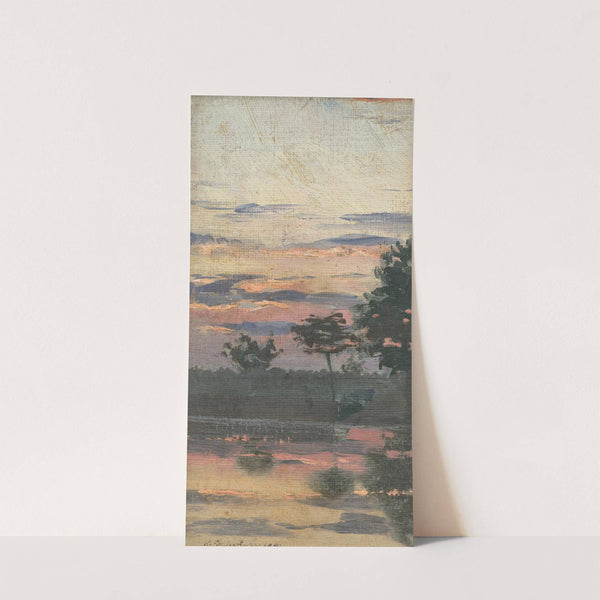 Study of an Early Evening Landscape by Karol Miloslav Lehotský