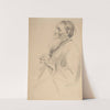 Study of an elderly man with a beard, in profile (1901) by Julian Falat