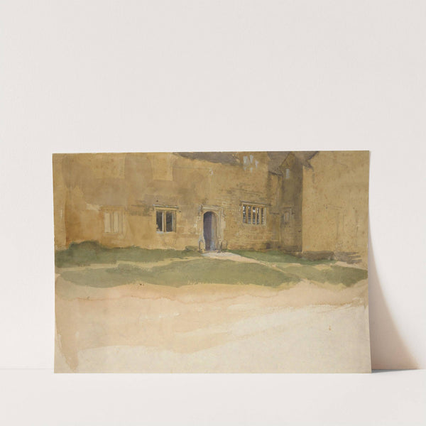 Study of an English medieval house by Edwin Austin Abbey