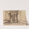 Study of an Interior Room with Religious Images on the Wall Panels by Benjamin Robert Haydon