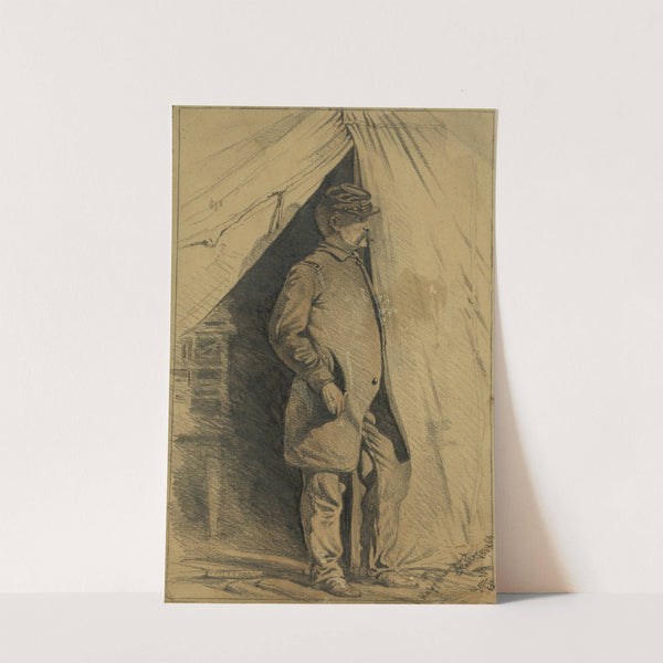 Study of an officer. It's almost time for dress parade by Edwin Forbes