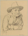 Study of an old, bearded man in a hat (1880 - 1900)