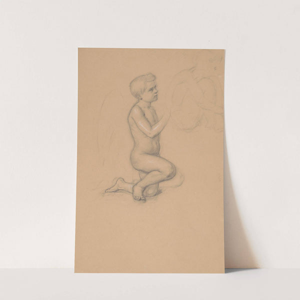 Study of angel for the painting 'The Immaculate Conception of the Blessed Virgin Mary' by Józef Simmler