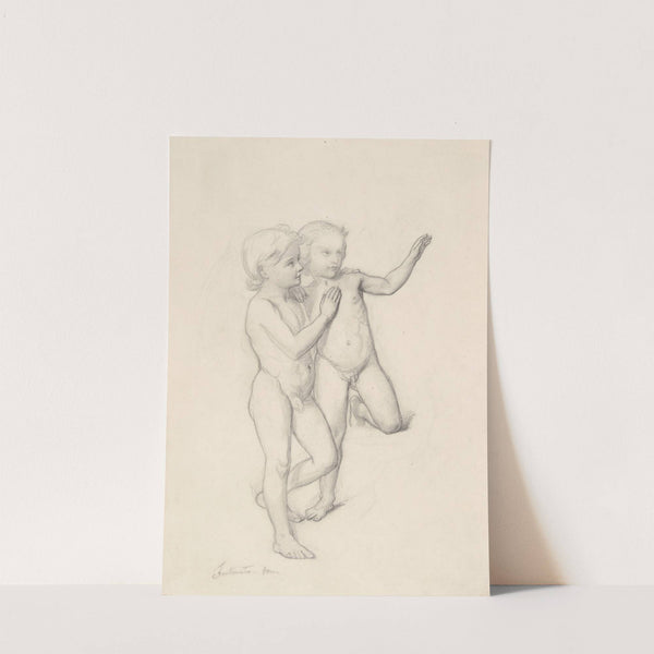 Study of angels for the painting 'The Immaculate Conception of the Blessed Virgin Mary' by Józef Simmler