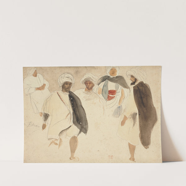 Study of Arabs by Eugène Delacroix