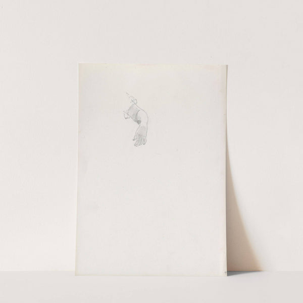 Study of arm (Between 1882 and 1885) by Hans Gude