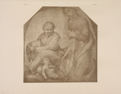 Study of blessed virgin and child with St. Joseph