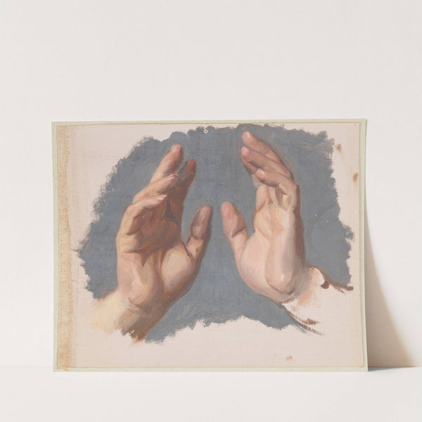 Study of Both Hands of the Bishop for the Painting 'The Oath of Queen Jadwiga' by Józef Simmler