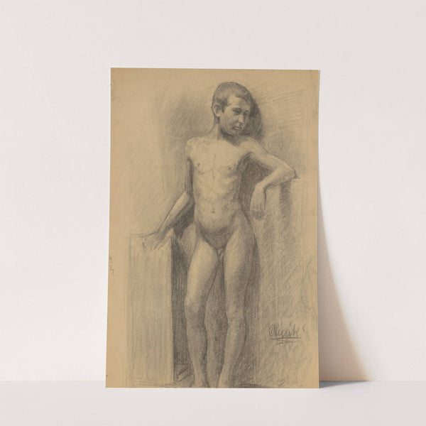 Study of Boyish Nude by Emil Alexay-Olexák
