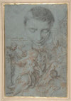 Study of Boy’s Head; the Queen of Sheba Before Solomon