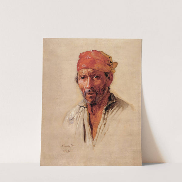 Study Of Caipira’S Head by Almeida Júnior