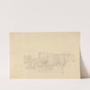 Study of cattle, bull in foreground facing right by Sawrey Gilpin