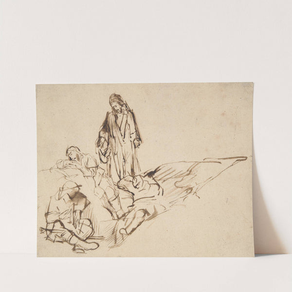 Study of Christ and the Sleeping Apostles by Philips Koninck