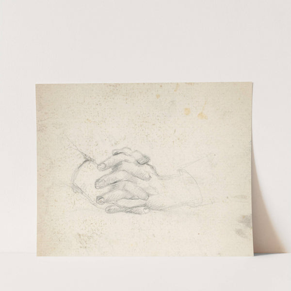 Study of Clasped Hands by Gustáv Mallý