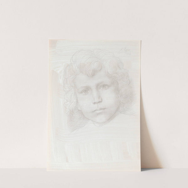 Study of Cupid (Head of a Girl) (1904) by Alphonse Legros